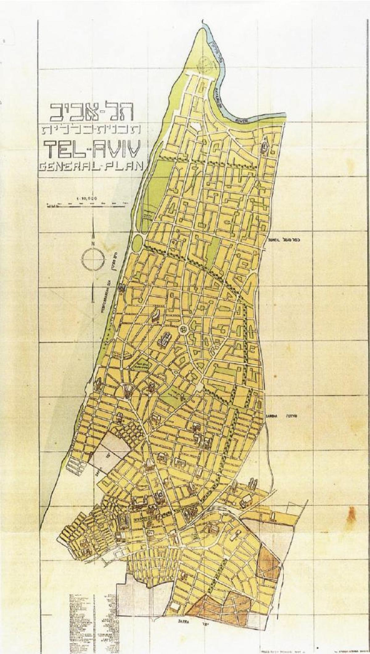 Tel Aviv antique map